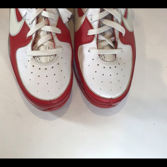 NIKE AIR RARE VTG DREAM BLUE CHIP II RED WHT SZ 17 - Picture 7 of 11